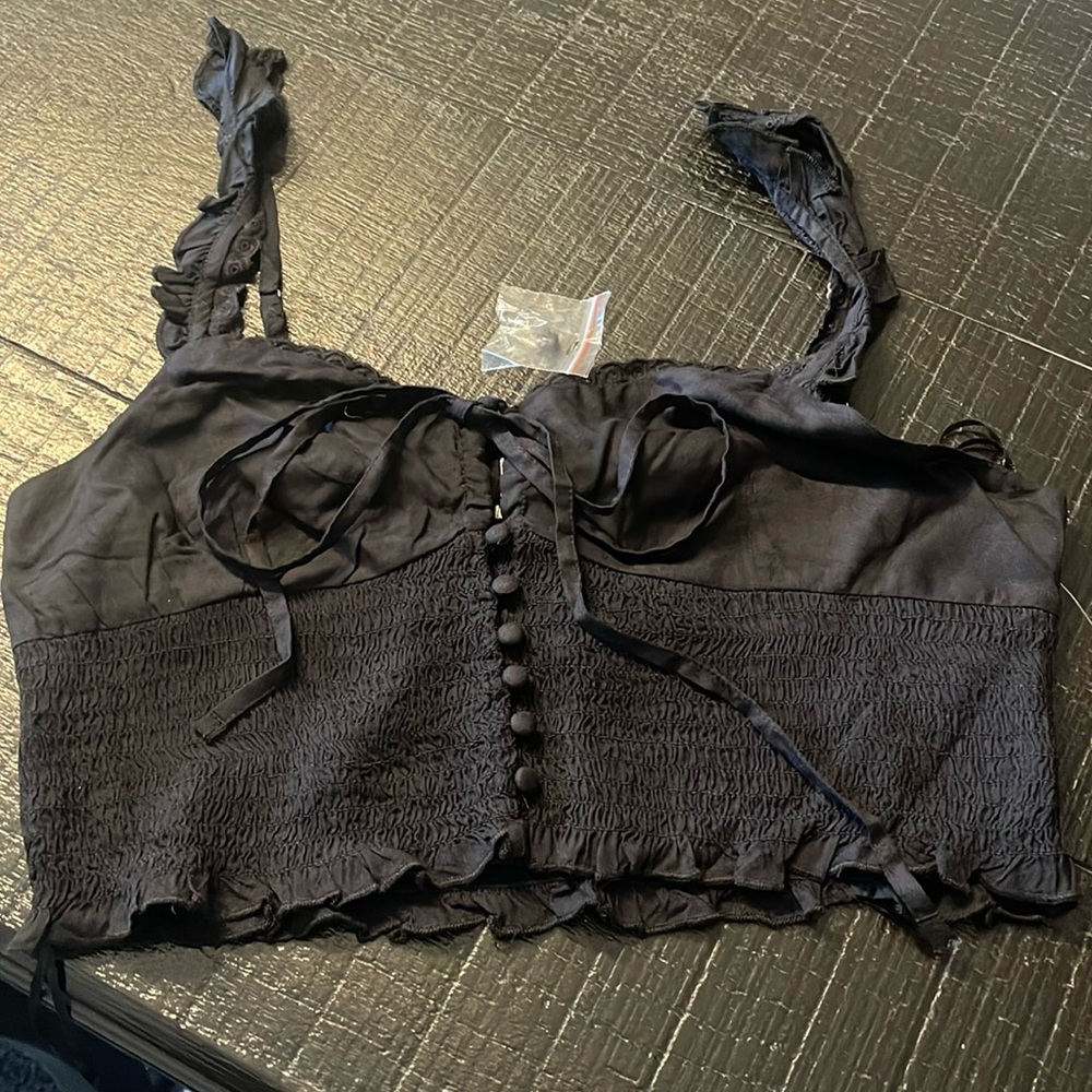 Black Women's Crop Top